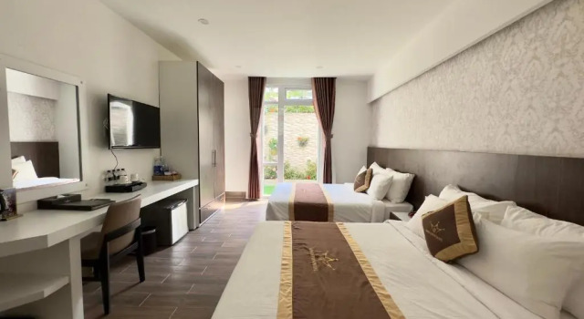 Семейный номер Standard с видом на сад Minh Chien Hotel