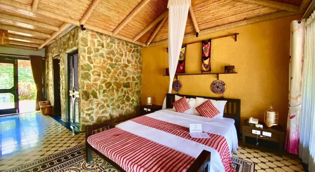 Номер Deluxe с красивым видом из окна Mai Chau Ecolodge