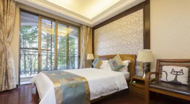 Люкс Deluxe с 3 комнатами с видом на сад Clearwater Bay Coral Palace Love Lily Seaview Holiday Apartment
