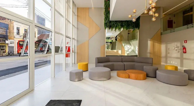 Studio com Sacada no Centro - Man1706, Забронировать Апартаменты/квартира Отели Куритиба с парковкой, рядом с Конгресс-центр Estacao Embratel, Парковка
