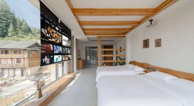 Двухместный люкс с панорамным видом Yunxi Secretland • View the sunset of Dongzhai | Designer's best homestay (Zhaoxing Dongzhai Store)