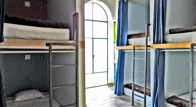 Bed in slaapzaal (slaapzaal voor mannen) Capsule Hostel Mexico City