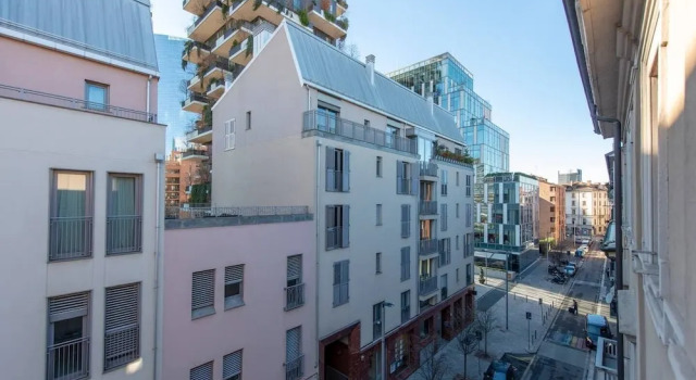 Апартаменты c 1 комнатой с видом на город JOIVY Apartment, Window to the Vertical Forest