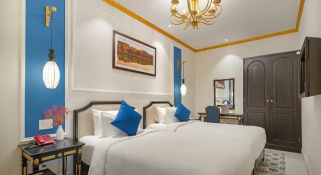 Двухместный номер Superior с видом на бассейн Hoi An Blue Sky Boutique Hotel & Spa