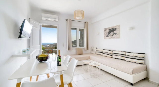 Семейные апартаменты с 2 комнатами Overview Mykonos Apartments