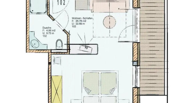 Семейный номер Standard с балконом Berggasthof Platzlalm
