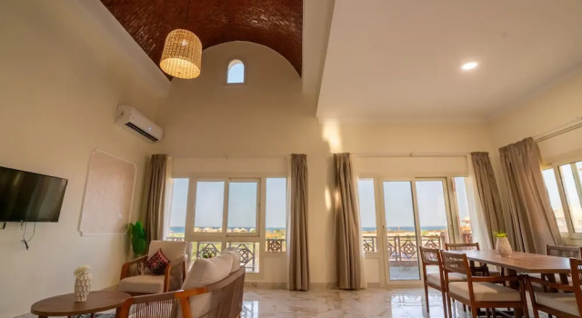 Люкс с 3 комнатами с видом на бассейн Курортный отель Azal Lagoons Resort Abu Simbel