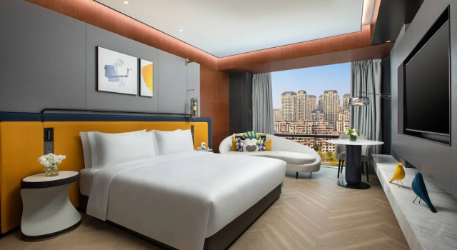 Двухместный номер Standard с видом на город voco Hefei Binhu by IHG