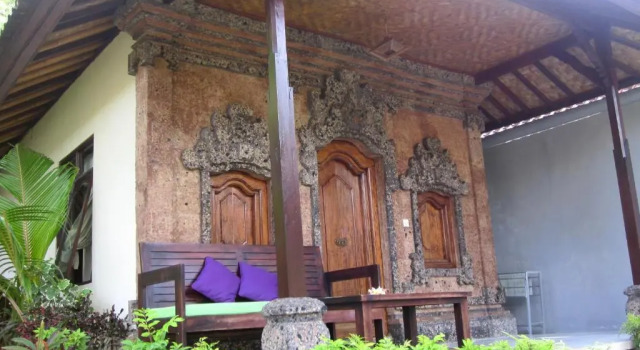 Двухместное бунгало c 1 комнатой с балконом и с видом на сад Galang Kangin Bungalows
