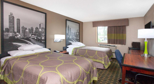 Четырёхместный номер Standard Super 8 by Wyndham Waycross GA