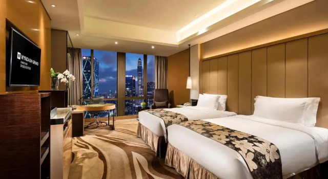 Двухместный номер Deluxe Shenzhen Futian Wyndham Grand