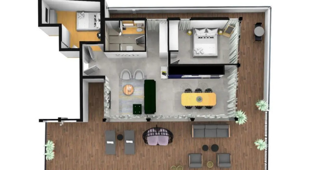 Апартаменты Пентхаус с 2 комнатами Carmel Market Apartments by Master