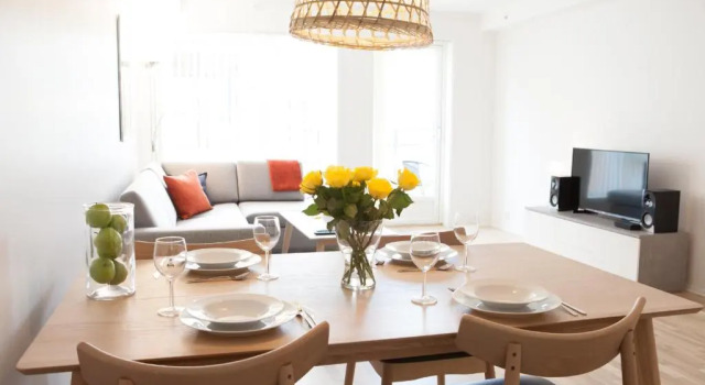 Апартаменты с 2 комнатами с балконом BJØRVIKA APARTMENTS, Damsgård Area, Bergen city center