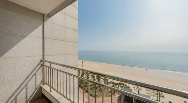 Двухместный номер Standard с 2 комнатами с балконом и с видом на океан Hound Hotel Deacheon Beach
