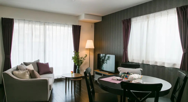 Апартаменты с 2 комнатами с балконом Kyoto Four Sisters Residence