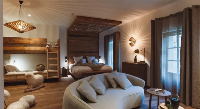 Standard- firedobbelt familie værelse Grand Hôtel L'Ermitage
