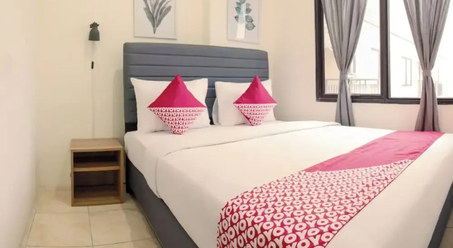 Balkonlu Standart tek kişilik oda Super OYO Capital O 483 Tamansari Panoramic Bandung