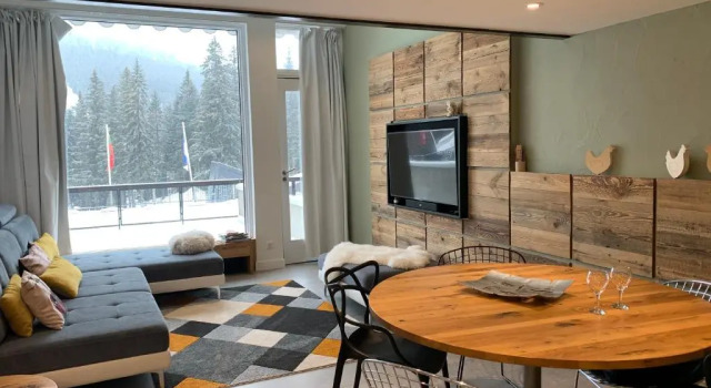 Flaine Forum L1 Cassiopee Mezzanine & Terrasse, Забронировать Апартаменты/квартира Отели Флен с парковкой, рядом с Горнолыжный подъемник Фрон де Неж, Парковка