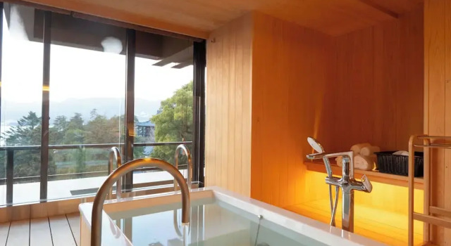 Двухместный полулюкс с видом на океан Отель Miyajima Grand Hotel Arimoto