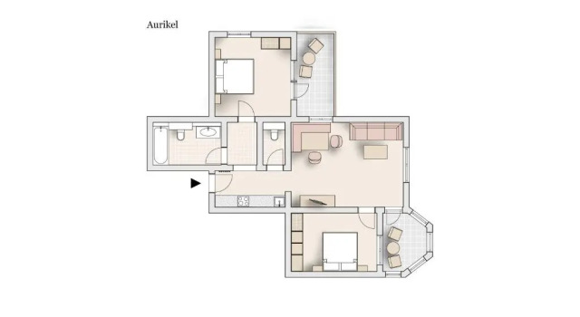 Апартаменты с 2 комнатами Landhaus Charlotte am Geigenbuehel -Apartments