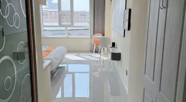 Кровать в общем номере Hunchun September Homestay (Xuefu Residence)