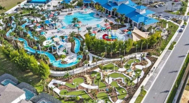 Коттедж 3417lw · Brand New 7 Bedroom With Pool /spa/ Themed, Close