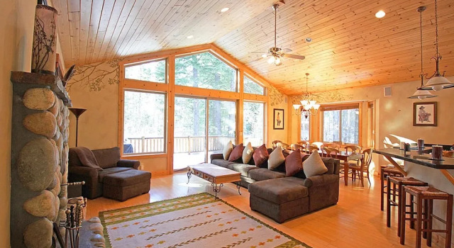 The River Rock Lodge Home 4 Bedrooms 3 Bathrooms Home