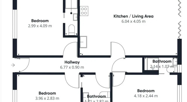 Студия Host Stay Middle Cottage