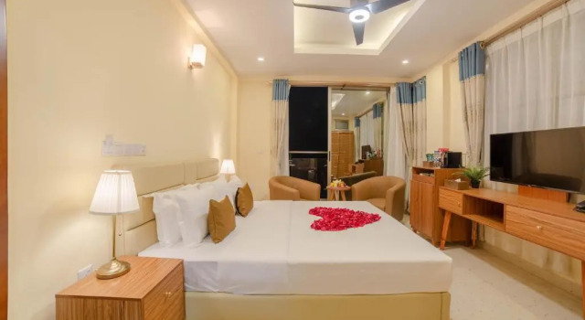 Двухместный номер Deluxe с балконом и с видом на море Amber Beach Hotel at Hulhumale