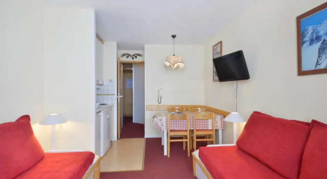 Belle Plagne Studio Cabine on Slopes 3/4 People of 23 M2 Cal410, Забронировать Апартаменты/квартира Бель-Плань Ла-Плань-Тарантез