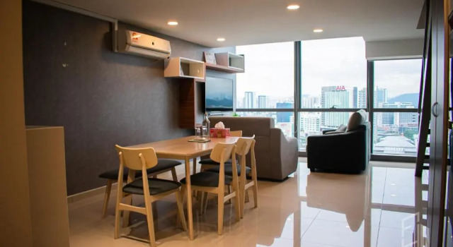Студия NETFLIX-Pinnacle PJ, Fantastic City View, 1-6 Guests Designed Duplex Home by Flexihome-MY