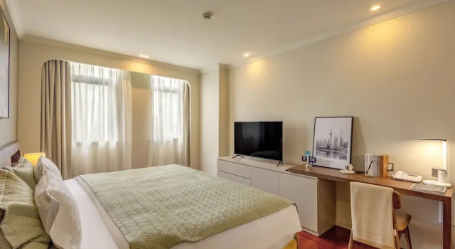 Двухместная студия плюс Executive Апартотель Green Court Residence City Center Shanghai