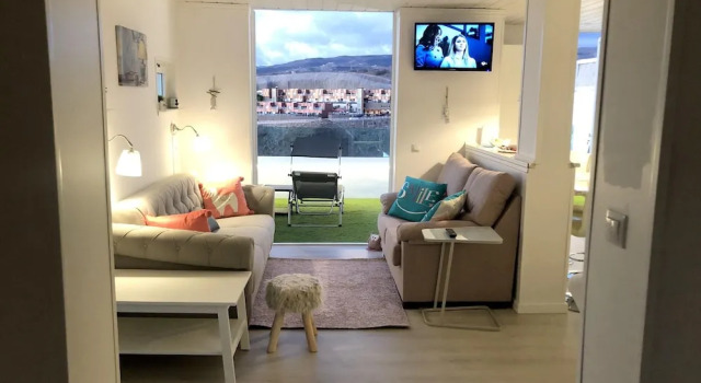 Apartment with 2 Bedrooms in Mogán, with Wonderful Sea View, Pool Access, Furnished Garden, Boek Appartement Hotels in Gran Canaria met parkeren, Parkeren