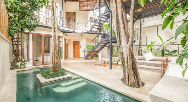 Stylish 2-br Villa With Pool, 800m Canggu Beach, Rezervovat Vila Chaty v Bali, Chalupa