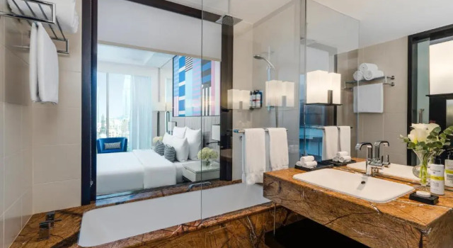 Двухместный номер Deluxe с видом на канал Отель Pullman Dubai Downtown