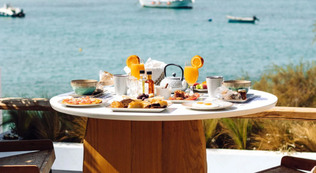 Люкс с видом на море Avgoustos Suites Naxos