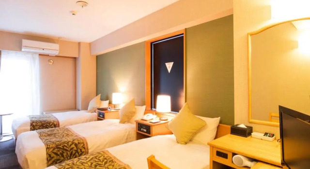 Трёхместный номер Standard Hotel AreaOne Kushiro