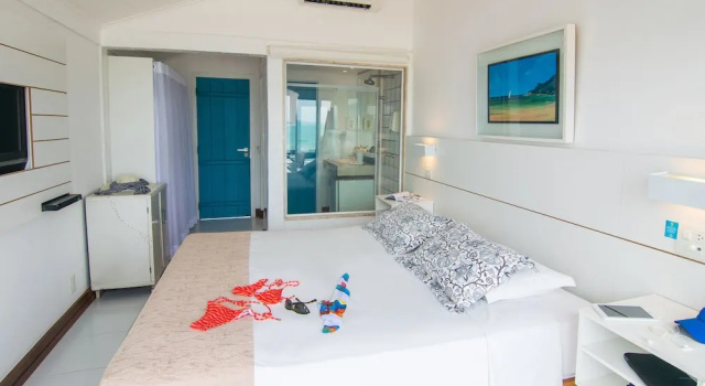 Номер Deluxe с балконом и с видом на море Chez Pitu Praia Hotel