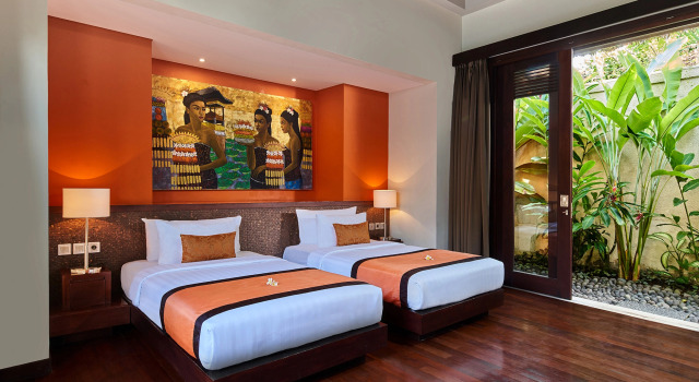 Вилла с бассейном с 2 комнатами Mahagiri Villas Sanur