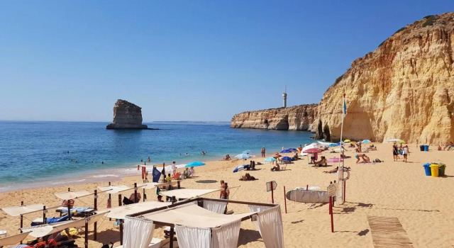 2 bedroom 2 en-suite bungalow heated shared pool Furnished south facing terrace with private garden on gated resort, Prenota Resort Carvoeiro Barlavento