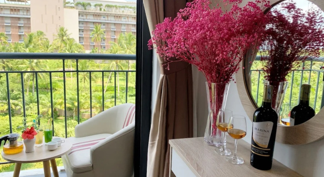 Двухместный номер Deluxe с балконом и с частичным видом на море Hanvet Hotel Phu Quoc