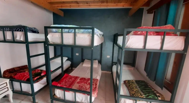 Кровать в общем номере (мужской номер) Octopus Hotel