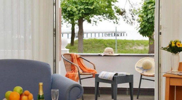 Двухместный номер Deluxe с балконом и с видом на море Hotel Imperial Rügen
