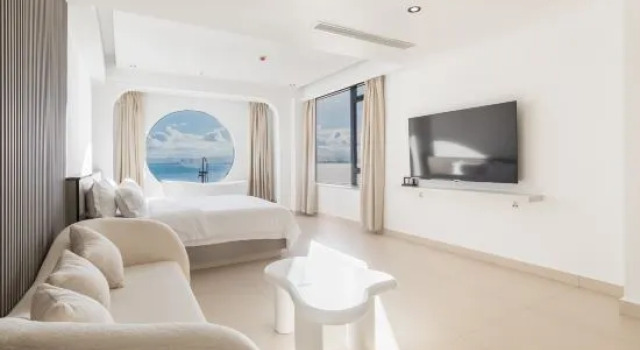 Семейный люкс с 2 комнатами с красивым видом из окна Lingshui Qianyu Qianxun Seaview Holiday B&B (Qingshuiwan Lighthouse Branch)
