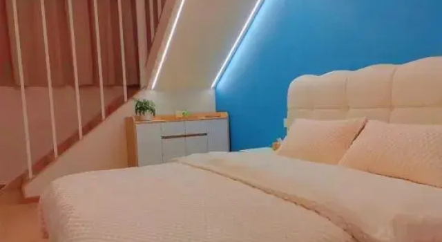 Двухместный люкс Дуплекс с 2 комнатами Qingdu Homestay