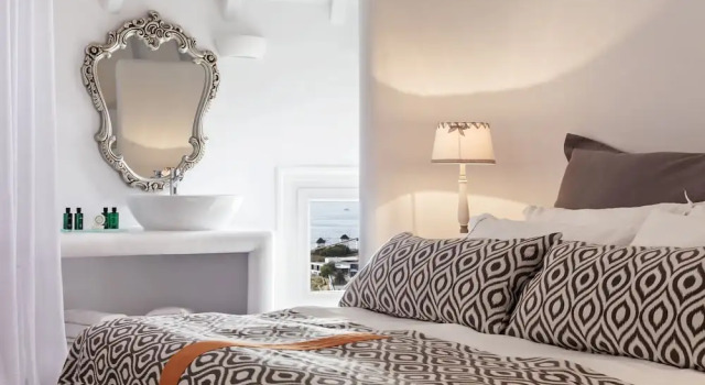 Traditional Windmill Outdoor Jacuzzi Absolute Mykonos Suites & More