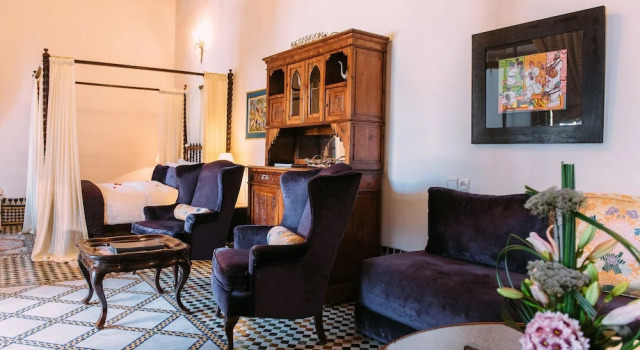 Lüks çift kişilik süit Riad Maison Bleue And Spa