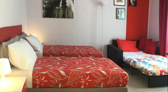 Студия Appartamento Rosso a Milano, tranquillo, vicino allo IEO