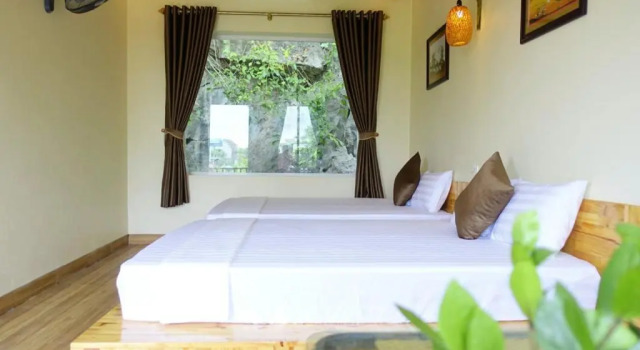 Семейный номер Standard с видом на сад Ninh Binh Mountain Side Homestay & Cafe