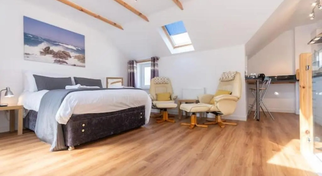 Студия с видом на сад The Old Net Store - Cosy Anstruther Studio Flat